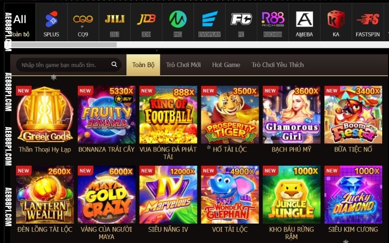 Giới thiệu loạt game nổ hũ làm nên danh tiếng nhà cái AE888