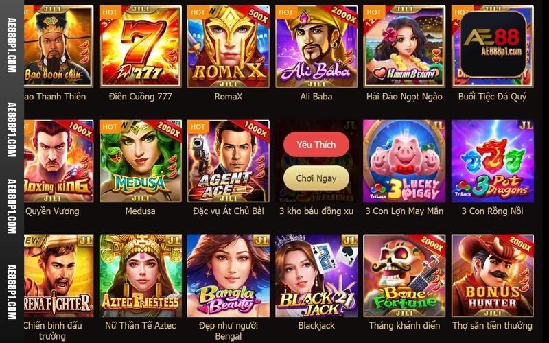 Các tựa game tại nổ hũ Habanero AE888 đều được lựa chọn kỹ lưỡng