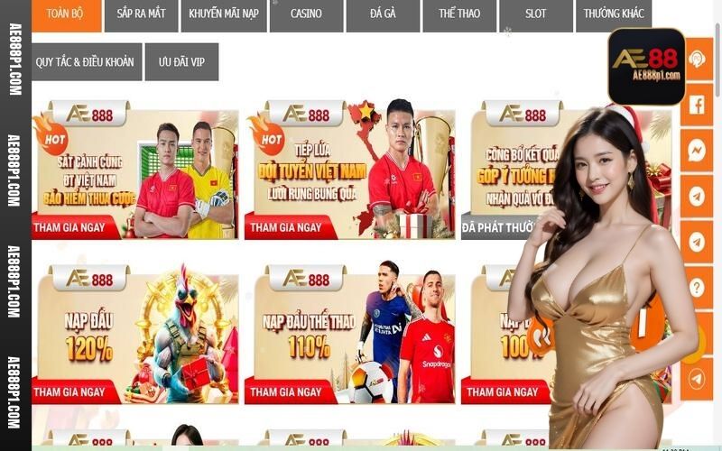 Chương trình khuyến mãi AE888 siêu hấp dẫn với vô vàn quà tặng cực khủng